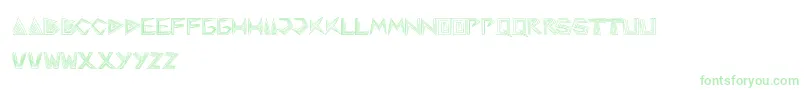 Pyramidinverted-Schriftart – Grüne Schriften