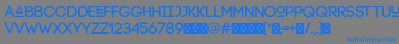 Lexlox Font – Blue Fonts on Gray Background