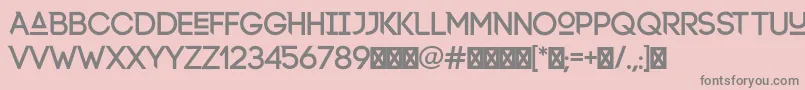 Lexlox Font – Gray Fonts on Pink Background