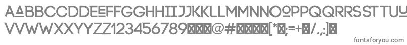 フォントLexlox – 白い背景に灰色の文字
