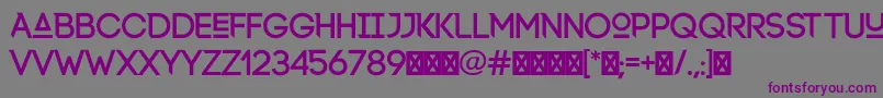 Lexlox Font – Purple Fonts on Gray Background
