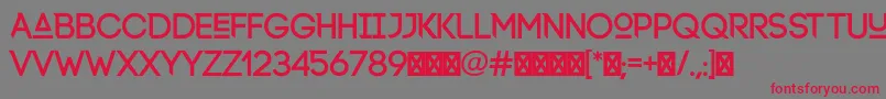 Lexlox Font – Red Fonts on Gray Background