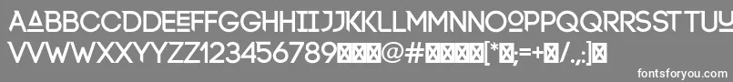 Lexlox Font – White Fonts on Gray Background