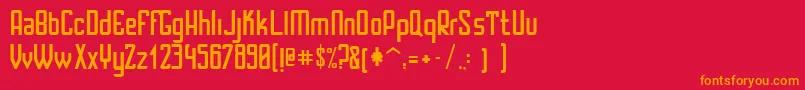 SantaRosalia Font – Orange Fonts on Red Background