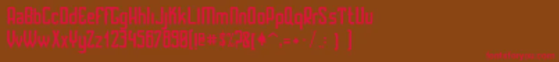 SantaRosalia Font – Red Fonts on Brown Background
