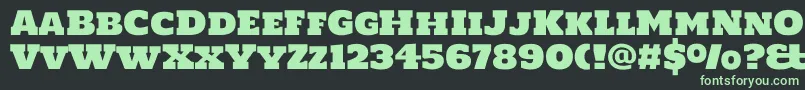 Holtwoodonesc Font – Green Fonts on Black Background