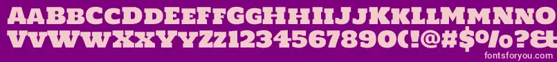 Holtwoodonesc Font – Pink Fonts on Purple Background