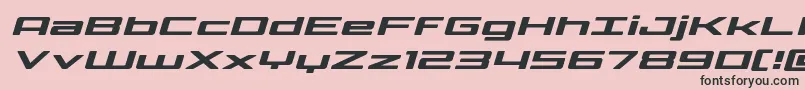 Phoenicialowercaseexpandital-fontti – mustat fontit vaaleanpunaisella taustalla