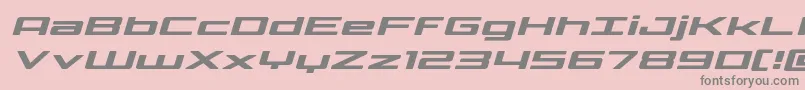 Phoenicialowercaseexpandital Font – Gray Fonts on Pink Background