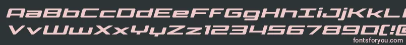 Phoenicialowercaseexpandital Font – Pink Fonts on Black Background