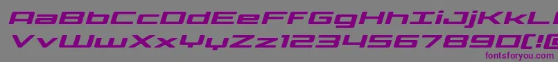 Phoenicialowercaseexpandital Font – Purple Fonts on Gray Background