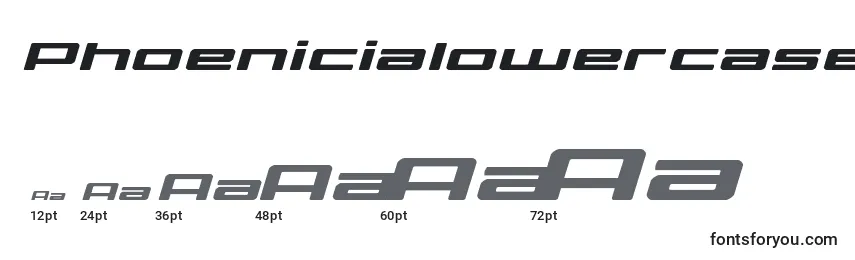 Phoenicialowercaseexpandital Font Sizes