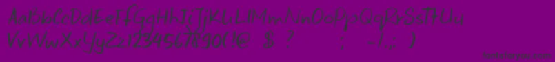 DkKeswick Font – Black Fonts on Purple Background