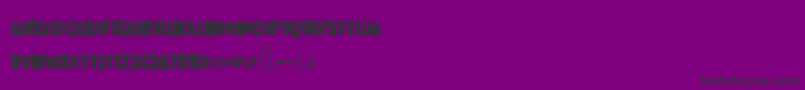 Prettythings Font – Black Fonts on Purple Background