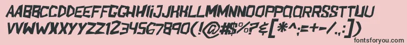 fuente ShakeandbakeItl – Fuentes Negras Sobre Fondo Rosa