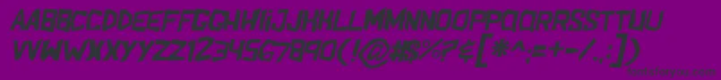 ShakeandbakeItl Font – Black Fonts on Purple Background
