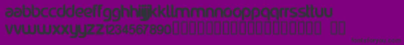 Noraviyel-Schriftart – Schwarze Schriften auf violettem Hintergrund