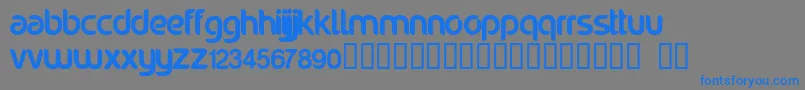 Noraviyel Font – Blue Fonts on Gray Background