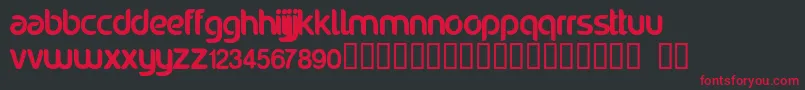 Noraviyel Font – Red Fonts on Black Background