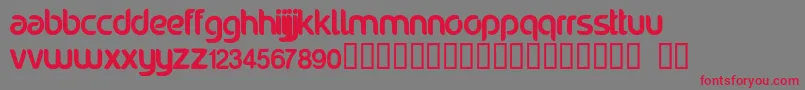 Noraviyel Font – Red Fonts on Gray Background