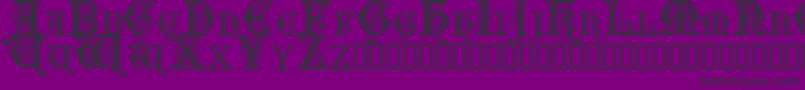 Sentinel-Schriftart – Schwarze Schriften auf violettem Hintergrund