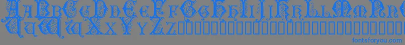 Sentinel Font – Blue Fonts on Gray Background