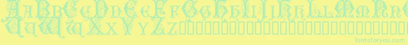 Sentinel Font – Green Fonts on Yellow Background