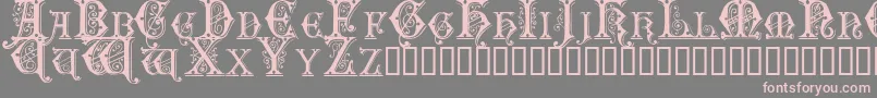 Sentinel Font – Pink Fonts on Gray Background