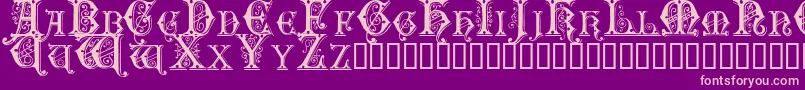 Sentinel Font – Pink Fonts on Purple Background