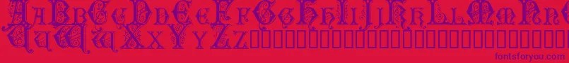 Sentinel Font – Purple Fonts on Red Background