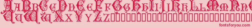 Sentinel Font – Red Fonts on Pink Background