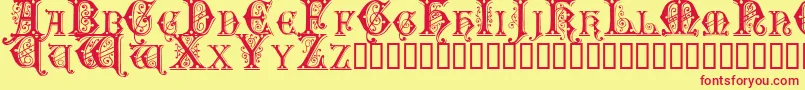 Sentinel Font – Red Fonts on Yellow Background