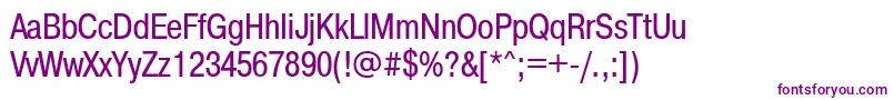 Pragmaticacondbtt Font – Purple Fonts on White Background