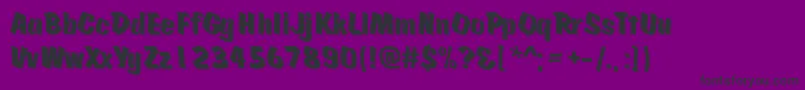 Scratch ffy Font – Black Fonts on Purple Background