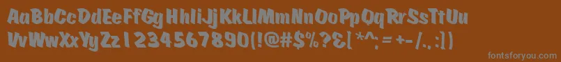 Шрифт Scratch ffy – серые шрифты на коричневом фоне