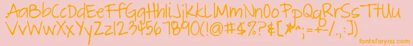 En savoir plus sur la police Thegreatescape Police Thegreatescape – polices orange sur fond rose