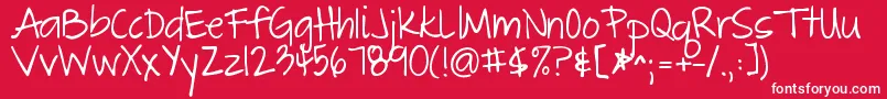 Thegreatescape Font – White Fonts on Red Background