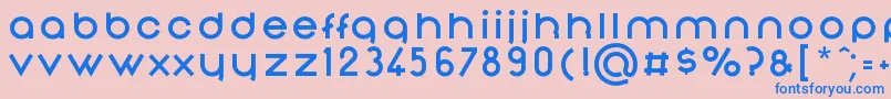 NonchalanceBold Font – Blue Fonts on Pink Background