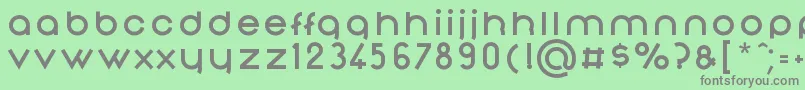 NonchalanceBold Font – Gray Fonts on Green Background