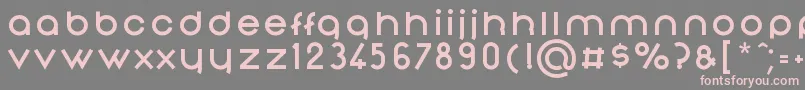 フォントNonchalanceBold – 灰色の背景にピンクのフォント
