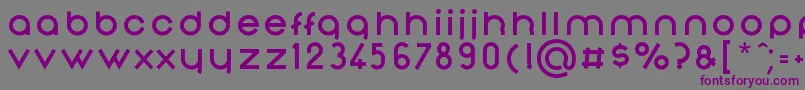 フォントNonchalanceBold – 紫色のフォント、灰色の背景