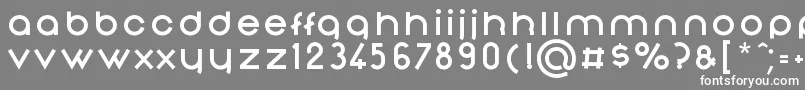 フォントNonchalanceBold – 灰色の背景に白い文字