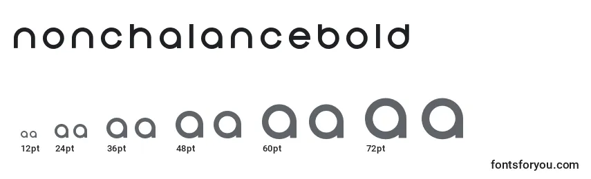 NonchalanceBold Font Sizes