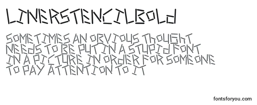 LinerStencilBold Font