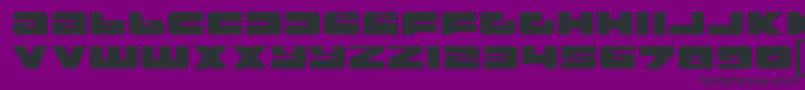 フォントRustproofBody – 紫の背景に黒い文字