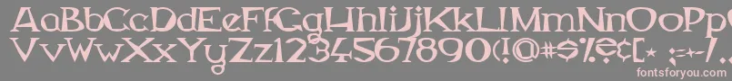 MagyarSerif Font – Pink Fonts on Gray Background