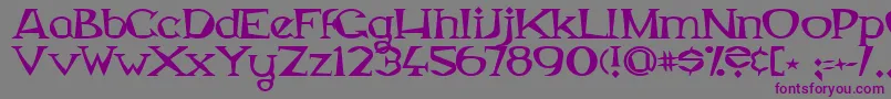 MagyarSerif Font – Purple Fonts on Gray Background