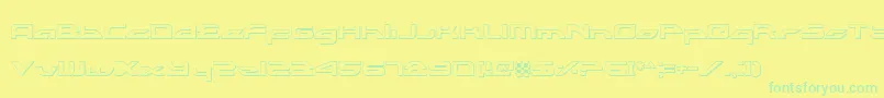 Alexlco Font – Green Fonts on Yellow Background