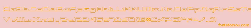 Alexlco Font – Orange Fonts on Pink Background