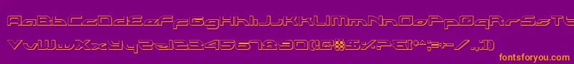 Alexlco Font – Orange Fonts on Purple Background